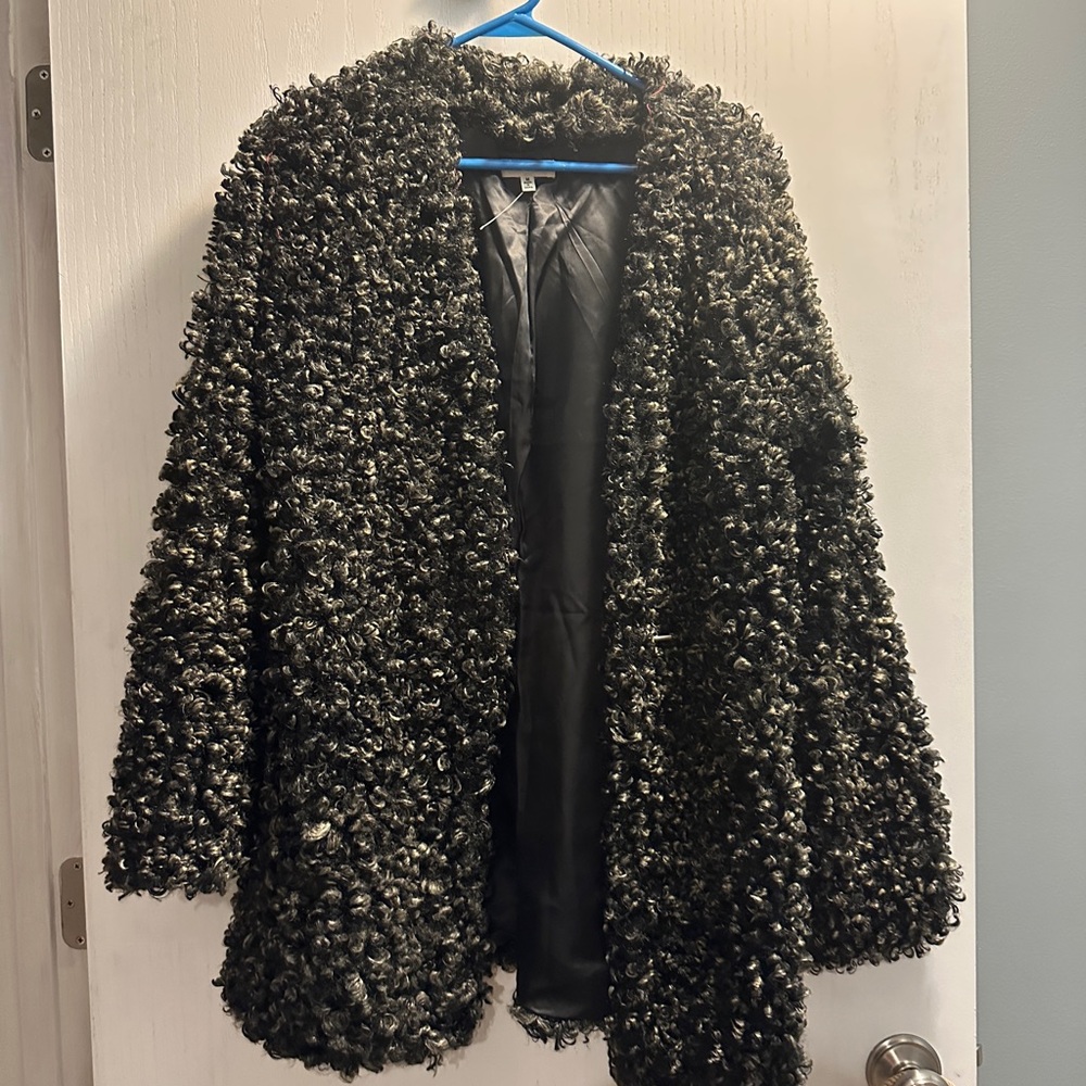 Max Studio Charcoal Teddy Jacket - image 6